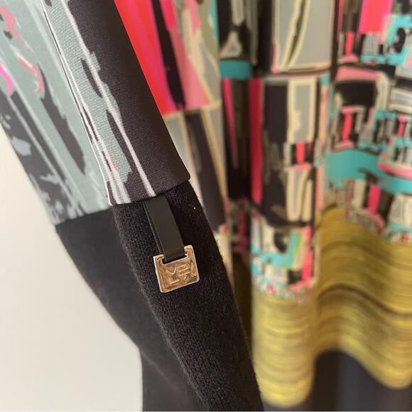 Volt Design Graphic Wearable Art Knit Sheath Dress No. 308 Kin Dress M - Picture 4 of 9